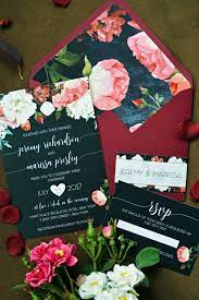 Marsala Black Invite Floral Wedding Invitations Flower Wedding Invites Black Fun Wedding Invitations Simple Wedding Invitations Creative Wedding Invitations
