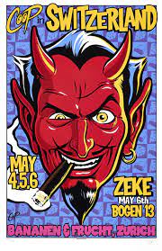 coop in switzerland silkscreen print silkscreen silk screen printing lowbrow art