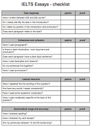 Ielts Essay Checklist Ielts Essay Writing Checklist