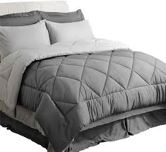 But it should also showcase a bit of your sticking to one color family is a simple and elegant way to decorate a room without creating an imbalanced look. Amazon Com Bedsure King Comforter Sets King Size Comforter Set Comforters For King Bed Grey Bed In A Bag 8 Pieces 1 Comforter 2 Pillow Shams 1 Flat Sheet 1 Fitted Sheet