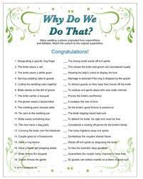 Pixie dust, magic mirrors, and genies are all considered forms of cheating and will disqualify your score on this test! Printable Why Do We Do That Bridal Shower Activities Wedding Traditions Game Printable Bridal Shower Games