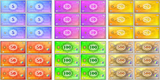 Druckvorlage alle euroscheine und münzen als spielgeld euro. Spielgeld Ausdrucken Vorlagen