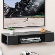 Fitueyes Wall Mounted Media Console Floating Tv Stand Component Shelf Reviews Wayfair