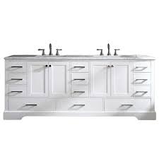 Maybe you would like to learn more about one of these? Eviva Storehouse 82 In White Undermount Double Sink Bathroom Vanity With White Marble Top In The Bathroom Vanities With Tops Department At Lowes Com