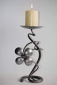 About 5 cm, diameter candles: Stylish Flower Candle Holder Iron Candlesticks Wrought Iron Candle Holders Iron Candle Holders