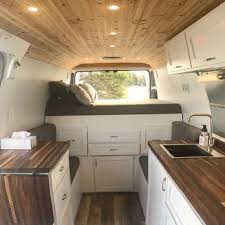 41 Adorable Wood Interior Ideas For Sprinter Van Camper Sprinter Van Camper Camper Van Conversion Diy Van Living