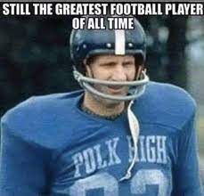 This came against andrew johnson high in the 1966 city championship game, when al's team at polk high had been down by three touchdowns and the coach had made the decision to quit the game. Tom Brady Who The Fact That In 1966 Al Bundy Scored Four Touchdowns In A Single Game While Playing For The Polk High School Panthers In The 66 Champ Including The Game Winning