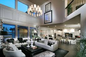 Black And White House Interior The Black And White Theme Looks Great In The Open Space Luxury House Interior Design House Home Room Design