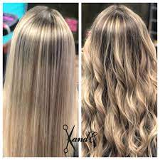 Straight Vs Curly Balayage Straight Hairstyles Curly Hair Styles Balayage