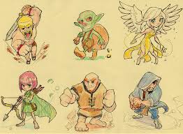 Clash Of Clans Clash Of Clans Clan Character Drawing