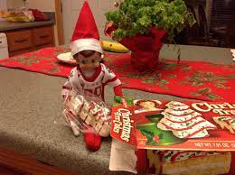 Jinx Elf On The Shelf Steals Last Christmas Tree Cake Christmas Tree Cake Tree Cakes Elf On The Shelf