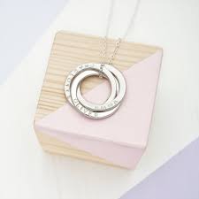 This is an idea that can easily get quite pricey if you're not careful. Personalised Russian Ring Necklace Sterling Silver Three Ring Russian Necklace Gifts For Her 30th Birthday Gift 3 Rings For 3 Decades