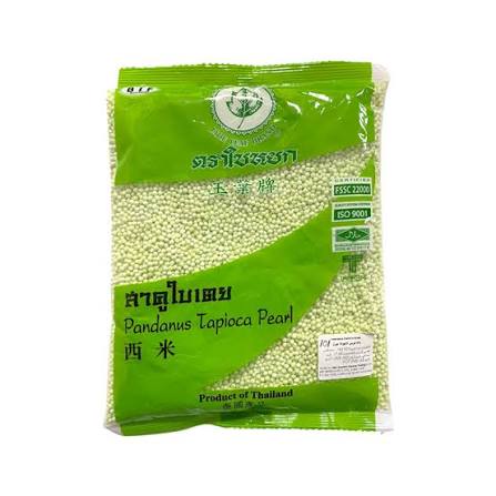 green tapioca pearls	