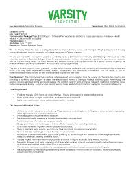 The residential property manager job description entails taking care of a wide array of aspects involved in maintaining and administering industrial, commercial, or residential properties. Pin On Templates