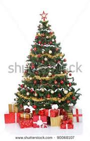 Christmas Tree With Presents Stock Photos Images Pictures Photo Christmas Tree Christmas Tree Decorations Christmas Tree With Gifts