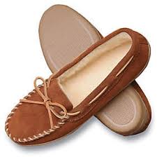 Minnetonka Mens Suede Pile Lined Hardsole Slippers Qvc
