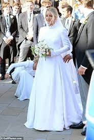 Ellie Goulding Wears Traditional Gown For Wedding To Caspar Jopling Celebrity Bride Wedding Dresses Celebrity Wedding Dresses