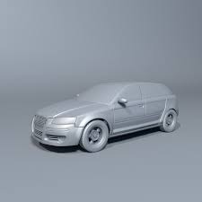 Car A3 Free 3d Model Obj Fbx C4d Free3d Car 3d Model Audi A3 Sedan