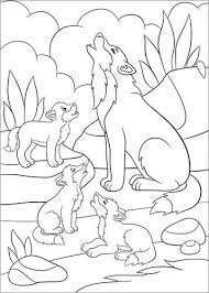 poster a colorier famille loup d editors choice posterlounge coloriage enfants n amusant