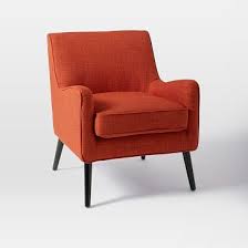 Book Nook Armchair Cayenne Heathered Weave Westelm 249 Armchair Furniture Blue Chairs Living Room