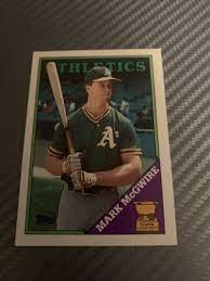 The problem is, nobody talked about tiffany cards until they were expensive. Mavin 1988 Topps Allstar Rookie Mark Mcgwire Baseball Card 580 Oakland Athletics Mint