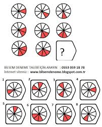 Bilsem Deneme Sinavlari Bilsem Soru Ornekleri 3 Alfabe Calisma Sayfalari Egitim Kesirler