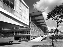 Grossgarage Haniel Mit Motel Dusseldorf 1950 51 Architect Paul Schneider Esleben Vintage Abbildungen Bauhaus Architektur Vanlifers