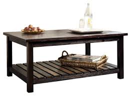 Small black end table home decor color for awesome black coffee, source: Signature Design By Ashley Mestler Rustic Coffee Table W Fixed Multi Colored Shelf Brown Buy Online In Montenegro At Montenegro Desertcart Com Productid 1414705