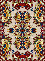 Украинский флористический дизайн ковра для печати на холсте ...