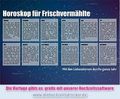 Ideen & tipps für deine hochzeitszeitung. Jahreshoroskop Fur Das Brautpaar Als Vorlage Fur Eine Hochzeitszeitung Hochzeitszeitungen Hochzeitszeitung Hochzeitszeitung Ideen Hochzeitszeitung Gestalten