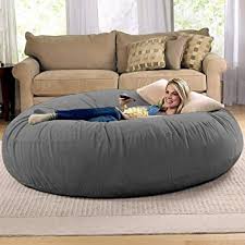 If you want an extra large, then you'll need a large space. Amazon Com Jaxx 6 Foot Cocoon Large Bean Bag Chair For Adults Charcoal Furniture Decor