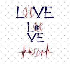Download Baseball Love Svg Cut Files For Cricut And Silhouette
