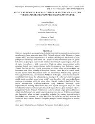 More images for majlis tilawah al quran peringkat antarabangsa 2019 » Pdf Signifikan Penganjuran Majlis Tilawah Al Quran Di Malaysia Terhadap Perkembangan Seni Tarannum Tanahair