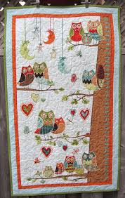 Owl Toddler Quilt Growth Chart Boy Baby Bedding By Diningout