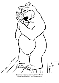Download and print these masha and the bear coloring pages for free. Online Coloring Pages Coloring Page The Bears Find Goldilocks Masha And The Bear Download Print Coloring Page