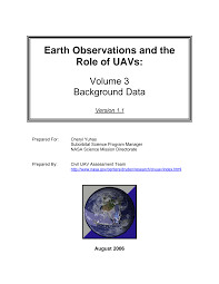 Earth Observations and the Role of UAVs: