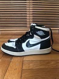 Nike Air Jordan 1 Black And White Womens Nike Air Jordan 1 White Black 1985 Size 11 Og Vintage Sneakers Men Fashion Best Sneakers Sneakers Fashion