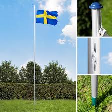 Maybe you would like to learn more about one of these? Rope Hoist Ground Sleeve Flag Different Models Tectake Aluminium Flag Pole 20 5 Ft 6 25 M Austria