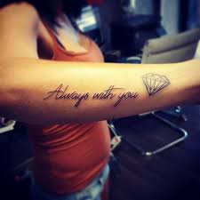 Beauty Is In The Eyes Of The Beholder Lettering Tattoo On Back