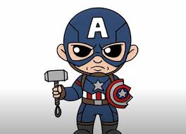 Here's the captain america coloring page, ready for some action. How To Draw Chibi Captain America Step By Step