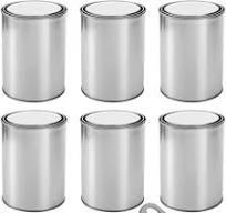 Amazon.com: 6 Pack Empty Paint Cans with Lids 1 Quart Tin ...