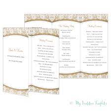 Rustic Wedding Program Template Burlap And Lace Trifold Printable Wedding Program Template Printable Wedding Programs Free Wedding Printables