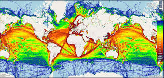What data is transmitted to marine traffic? World Map Of Shipping Traffic Density Moverdb Com