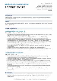 The foundation is committed to providing stellar customer service to our more than 500 fundholders as well as vendors and grantees with a focus on accuracy and timeliness. Administrative Coordinator Resume Samples Qwikresume