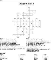 The adventures of earth's martial arts defender son goku continue with a new family and the revelation of his alien origin. Dragon Ball Word Search Wordmint