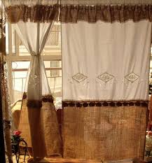 The painted white cabinets and dark metal cabinet hardware are the. French Shabby Chic Kitchen Curtains Novocom Top