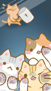 Pin By Ingrid Lohn On Asia Kawaii Wallpaper Kawaii Cat Cat Wallpaper