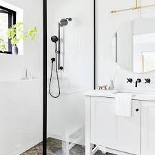 Large black vanity with ample storage space. 20 Stunning Black And White Bathrooms That Will Never Go Out Of Style