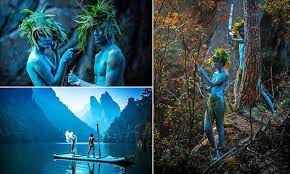 Avatar fans wed NAKED in area that inspired the film | Daily Mail Online