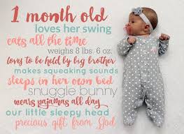 Monthly Baby Stats Picture Tutorial Child At Heart Blog Monthly Baby Photos Baby Month By Month Monthly Baby Pictures
